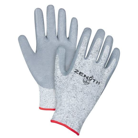 Seamless Stretch Cut-Resistant Gloves, Size Small/7, 13 Gauge, Nitrile Coated, HPPE Shell, ANSI/ISEA 105 Level 2/EN 388 Level 3 , Pair