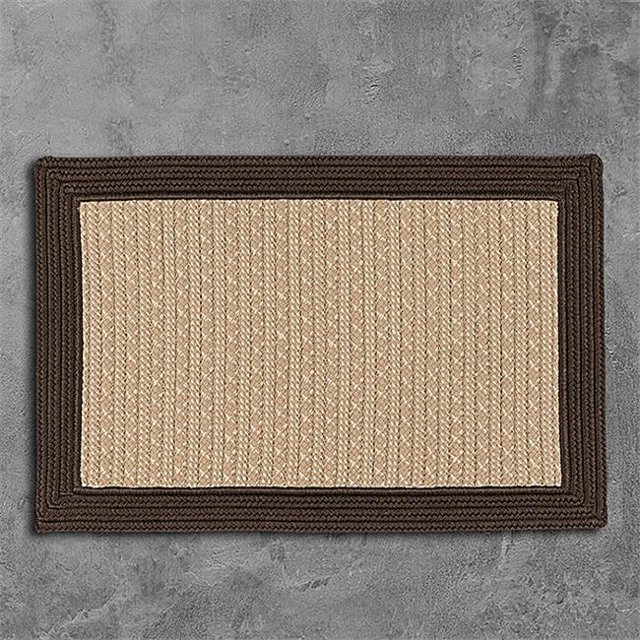Colonial Mills Rug BY03R048X072S 4 x 6 ft. Bayswater Braided Rug Brown
