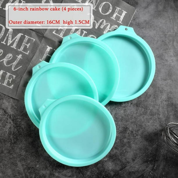 REKIDOOL Moldes Redondos De 6.4 Pulgadas Para Hornear, Juego De Moldes De Tubo Acanalado De Silicona Antiadherentes Moldes Para Pasteles Pequenos