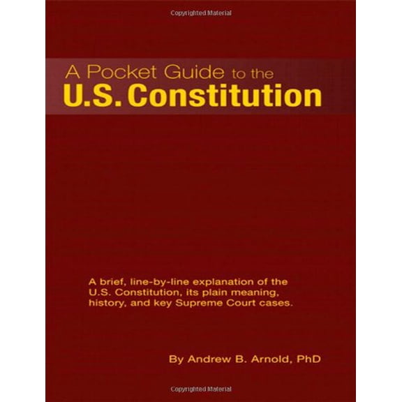 Pre-Owned A Pocket Guide to the U.S. Constitution Paperback
