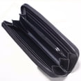 thumbnail image 4 of Cartera larga luminosa con celosía geométrica de romboides para mujer, monedero único con cremallera, tarjetero seitruly BB6696-05, 4 of 7
