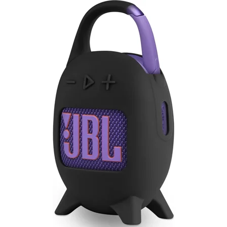 Silicone Carrying Case for JBL Clip 5, Protective Portable Scratch Shock Resistant Cover (Black)