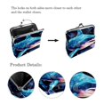 thumbnail image 3 of Starry Shark Stylish Coin Purse with Zinc Alloy Jaws and Microfiber Material - 4.3x4.7in/11x12cm, 3 of 7