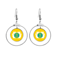 thumbnail image 1 of Trabajo obra alabanza Los pendientes cuelgan del aro de la joyería del círculo de la gota Unbranded M, 1 of 3
