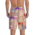 thumbnail image 3 of Kdxio Cute Lamas Print Mens Sleep Shorts Bottoms Soft Comfy Pajama Wear Pants with Drawstring Pockets, 3 of 7