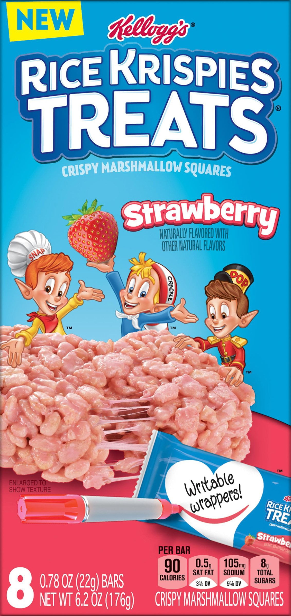 Kellogg's Rice Krispies Treats Squares Strawberry 6.2oz
