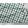 thumbnail image 1 of Soimoi Green Poly Georgette Fabric Window Pane Check Printed Craft Fabric by the Yard 52 Inch Wide, 1 of 4