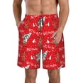 thumbnail image 1 of Fotbe Christmas Deer 1 Trajes de Baño Estampados para Hombre, Shorts de Verano de Secado Rápido, Ropa de Playa, Bañadores-Small, 1 of 6