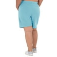 thumbnail image 4 of Athletic Works Women's Plus Size 9" French Terry Drawstring Lounge Shorts, Size 1X-5X, 4 of 6
