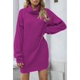 thumbnail image 2 of LAICAIW Robe Chandail Longue Ample à Col Roulé Oversize pour Femmes, 2 of 6