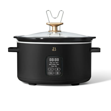 Beautiful 6 qt Programmable Slow Cooker  Black Sesame by Drew Barrymore