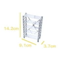 thumbnail image 7 of 1:12 Scale Rack Dollhouse Accessories Book Shelf Miniature Furniture, 5 Tier Bookcase Storage Shelf Photo Props Desktop Decor Clear, 7 of 7