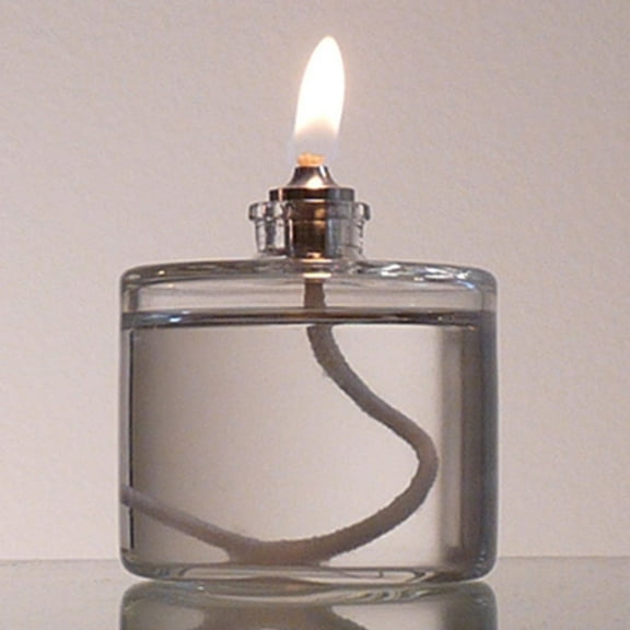 Firefly Refillable Glass Liquid Candle, Emergency, Paraffin Fuel Cell Replacement, 2 oz
