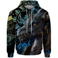 thumbnail image 2 of Sudadera con capucha informal de otoño para hombre, sudadera con capucha con estampado de dragón, orco y lagarto, ropa Y2k, sudaderas de calle Harajuku para hombre, 2 of 4