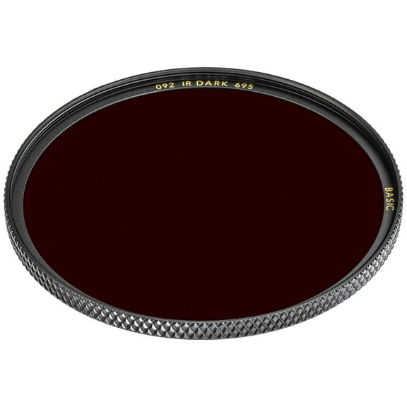 B   W 40.5mm Basic 092 Infrared Filter, Dark Red 695