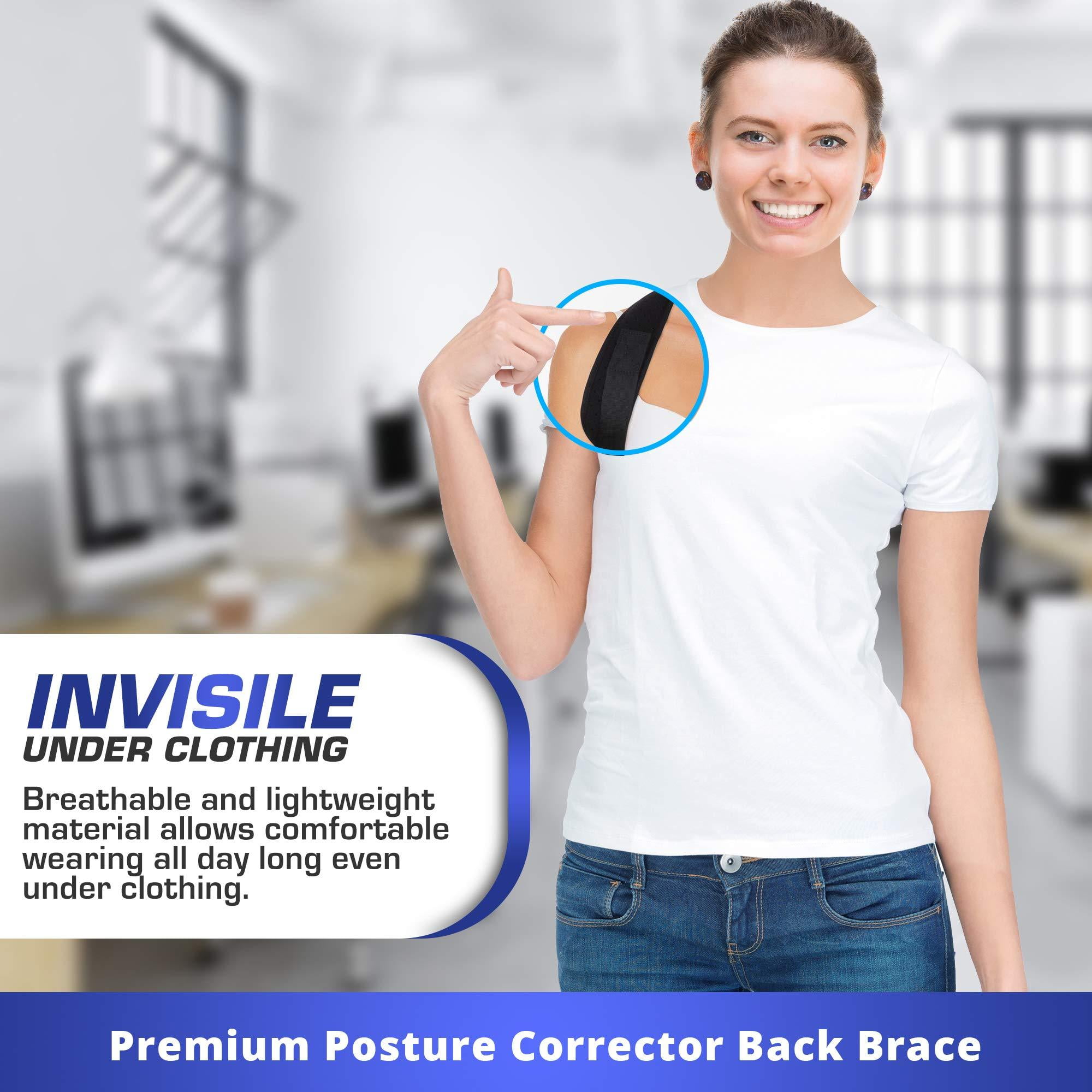 Comfort Breathable Mesh Lumbar Support MaideInSouthKorea Dailybucket Posture Corrector for Women And Men And kids Shoulder Posture Neck Brace Back Brace Medium Back Posture for Pain Relief