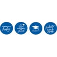 thumbnail image 2 of Darling Souvenir &nbsp;chocolate&nbsp;Candy Party Favor Graduation Theme Stickers 190 Pcs-Medium Blue, 2 of 2