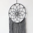 thumbnail image 4 of Nice Dream Grey Macrame Dream Catchers for Bedroom Adult Large Dream Catcher Wall Decor Boho Wall Hanging with 3 Leaves Ornament Craft Gift, 4 of 8