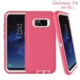thumbnail image 1 of Mobile Xcessories - Étui Samsung Galaxy S8 Rose Seulement Grade Militaire/poussière/chute Antichoc 3 Couches Corps Complet Ultra Robuste Résistant aux Rayures Charge Sans Fil Étui Robuste, 1 of 9