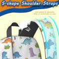 thumbnail image 5 of Dinosaur and Trees White Pattern 17" Waterproof Oxford School Backpacks for Teens, S-Shape Padded Straps, for School, Travel, Hiking, Camping, 5 of 5