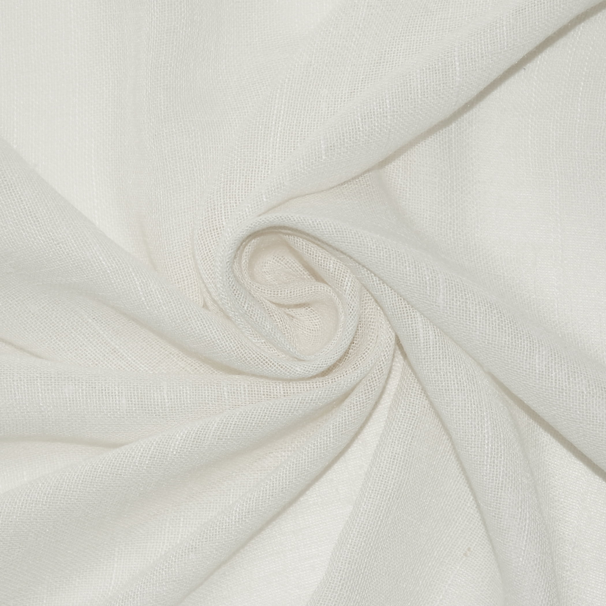 Archaeo Slub Textured Linen Blend Grommet Top Curtain, 52"x63", Ivory