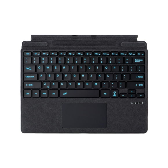 Wireless Bluetooth 5.3 Keyboard with 7-Color Backlight & Multi-Touch Trackpad, Magnetic Detachable Design for Microsoft Surface Pro 8/9/10/11/X, Palm Rejection, Long Battery Life, Type-C Charging -