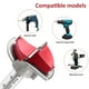 thumbnail image 3 of Juego de brocas de 5 piezas de taladro de posicionamiento ajustable, brocas para perforación de madera, sierra perforadora de carpintería de carburo cementado con tope de profundidad (rango, 3 of 5