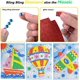 thumbnail image 3 of Kit de arte adhesivo de mosaico hecho a mano para niños, girasol, mariposa, velero, pájaro carpintero, globo aerostático, avión (paquete de 6), 3 of 5