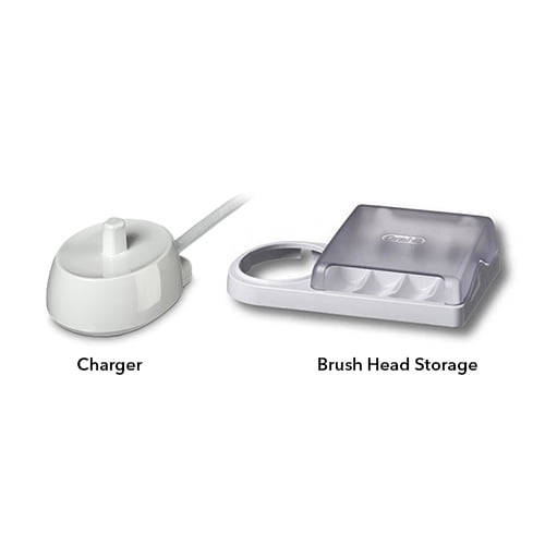 oral b brush head compartment with protective cover