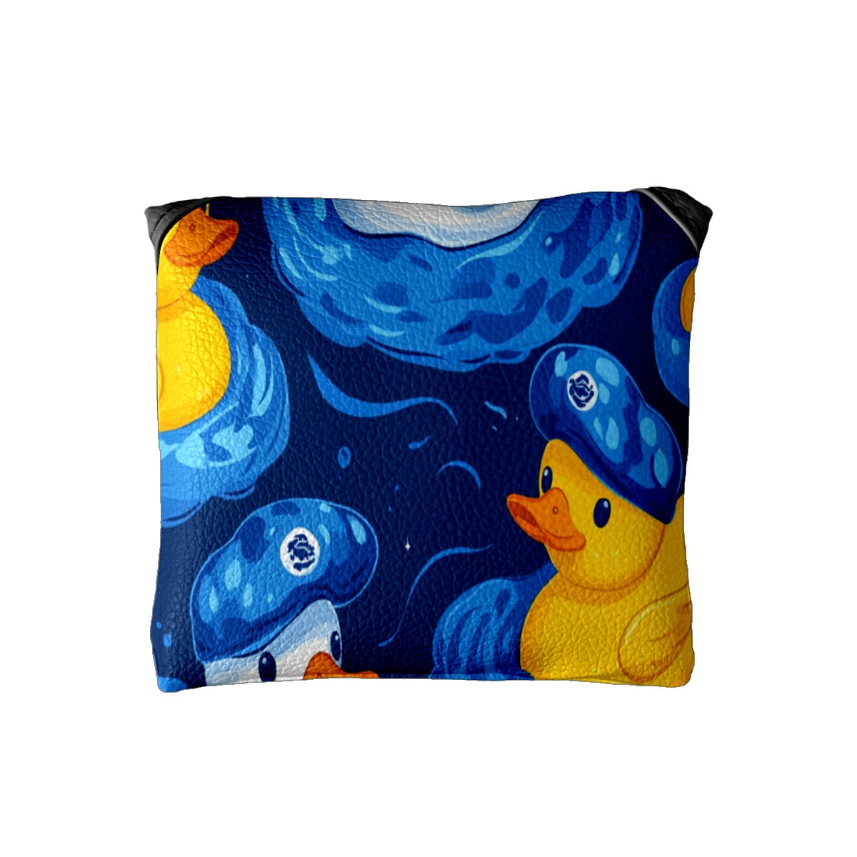 Golf Mallet Putter Cover Premium Leather Waterproof Golf Putter Head Cover with Magnetic Closure Rubber Duck