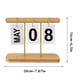 thumbnail image 4 of Calendario de escritorio perpetuo de madera, calendario de flip para decoración de oficina, 4 of 5