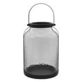thumbnail image 4 of (2 pack) Better Homes & Gardens Black Metal Hammered Glass Candleholder Lantern, 11", Large, 4 of 7
