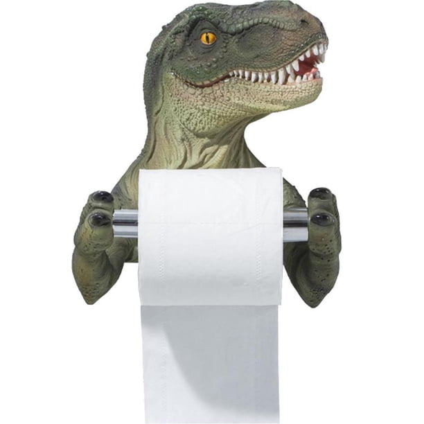Moyic Soporte de papel higiénico dinosaurio decoración pared soporte de papel higiénico toallero portarrollos para baño inodoro cocina Juegos de accesorios de baño No.1 Moyic HA041149-01