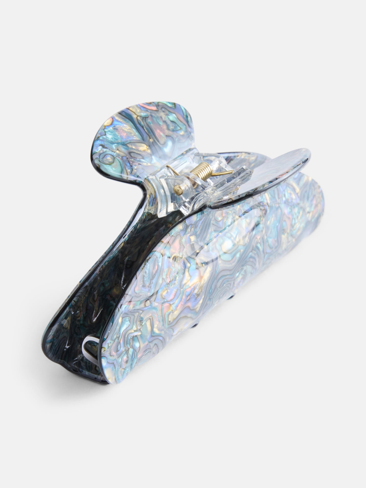 Scenario Women's Acrylic Abalone Hair Claw, Blue
