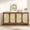 D-Walnut, variant on Modern Buffet Cabinet with Storage Large Boho Sideboard with Adjustable Shelves Coffee Bar Cabinet with 4 Doors Credenza For Kitchen, Living Room, Entryway, Dining Room