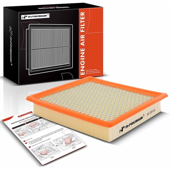 A-Premium Engine Air Filter Compatible with Dodge Journey 2009-2020, L4 2.4L, Flexible Panel, Replace# 04891916AA