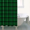thumbnail image 4 of Green Black Checkerboard Checkered Pattern Shower Curtain 36"x72" ,Bathroom Decorative Shower Curtains Set with 12 Hooks,Modern Waterproof Washable Shower Curtain, 4 of 6