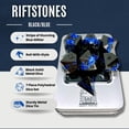 thumbnail image 2 of Sage's Portal Metal Riftstone DND Dice 7-PC Polyhedral Dice Set for DND TTRPG Dungeons and Dragons Pathfinder Oversized Designer Dice (Gloss Black/Chartreuse), 2 of 5