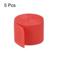 thumbnail image 3 of Uxcell Crepe Paper Streamer Decoration 82ft Long 1.77 Inch Wide, Red 5 Pack, 3 of 5