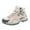 Pink, variant on Men's High Top Leather Hiking Sneakers for Outdoor Trekking with Durable Traction and Comfortable Walking Experience