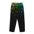 thumbnail image 3 of Lsque Night Rainbow Sparkles Print Women's Pajama Pants, Lounge Pant - Comfortable Home Wear,Elastic Waistband, Stylish Design-Medium, 3 of 9