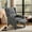 Dark Grey-Solid Back, variant on Jocisland Wingback Recliner Chair for Living Room,High Back and Thick Armrest,Fabric Light Beige