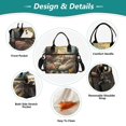 thumbnail image 3 of Medium Cooler Bag Lunch Bag Portable Meal Bag Work Meal Bag Outdoor Meal Bag Travel Meal Bag Picnic Meal Bag Going Out Meal Bag Flowers and Lovely Cat, 3 of 6