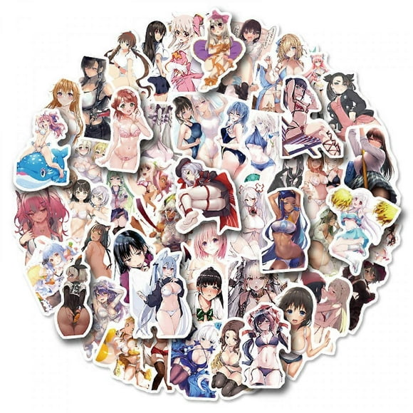 50 Pcs Anime Sexy Bunny Girl Adult Stickers, Waterproof Cute Girl Stickers for Laptop, Phone Case, ipad
