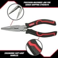 thumbnail image 5 of Hyper Tough 6-inch Long Nose Plier with Ergonomic Comfort Grips, 5 of 15