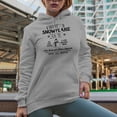 thumbnail image 2 of Frosty's Snowflake Cafe with a Snowman, Witty Christmas Shop Sign Art Merch Gift, Heather Grey Hooded Sweatshirt or Hoodie, Large, 2 of 5