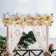 thumbnail image 1 of Panel de flores artificiales de fondo versátil, flores citadas en la carretera, arreglo floral, panel floral para bodas, hogar, fiesta interior amarillo claro, 1 of 8