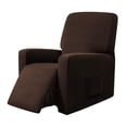 thumbnail image 2 of DOLITY Housses de Canapé pour Meubles Jetés de Canapé Housse de Canapé Extensible Housse avec Télécommande Café, 2 of 9