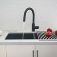 thumbnail image 4 of Stylish Modena Ht 14" Matte Black Single Handle Pull Down Kitchen Faucet K-131N, 4 of 11