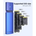 thumbnail image 4 of Carcasa SSD ORICO M.2 NVMe SATA Adaptador USB C 3.2 Gen 2, 4 of 8